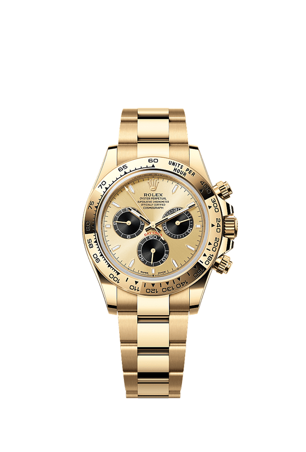 Rolex Cosmograph Daytona - Geelgoud - Champagne wijzerplaat (126508)