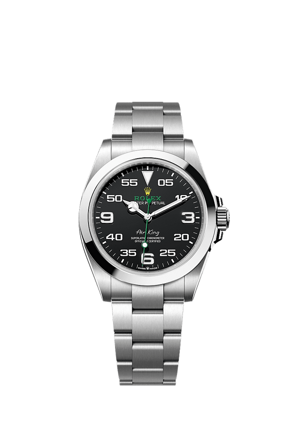 Rolex Air-King - Staal - Zwart wijzerplaat (126900)