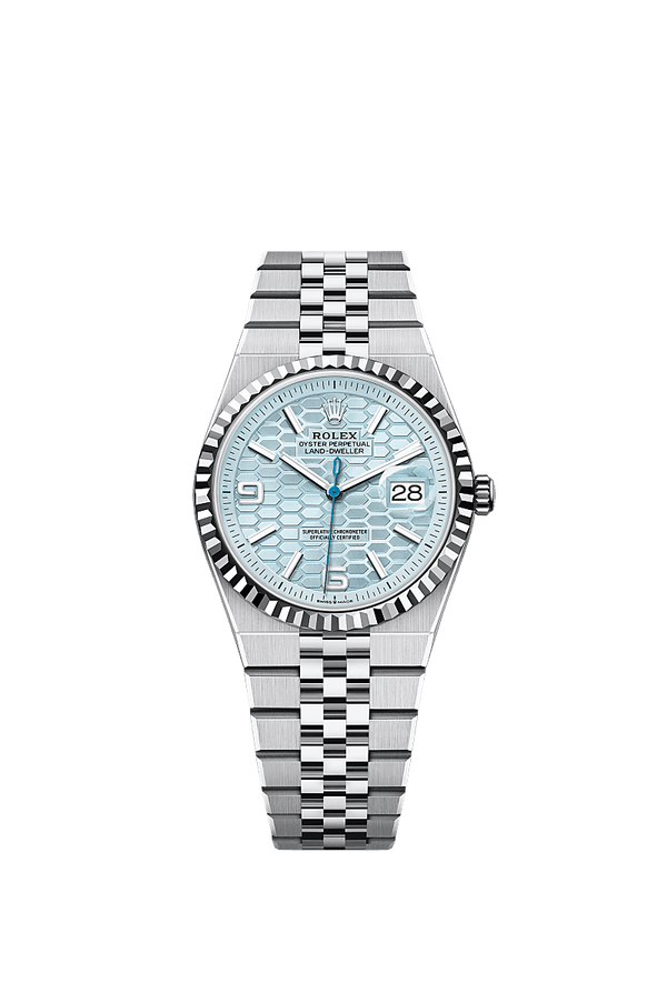 Rolex Land-Dweller 36 - Platinum - Blauw wijzerplaat (127236)