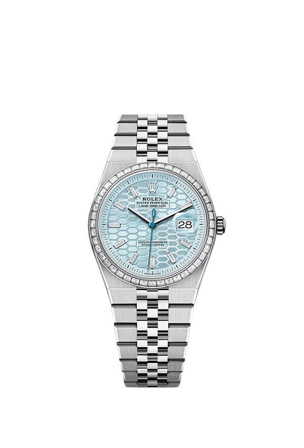 Rolex Land-Dweller 36 - Platinum - Blauw wijzerplaat (127286tbr)