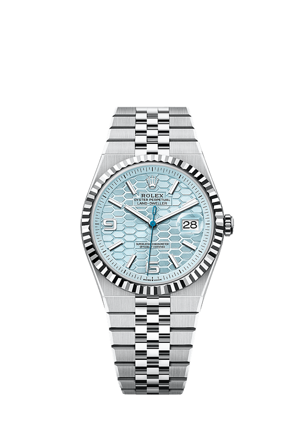 Rolex Land-Dweller 40 - Platinum - Blauw wijzerplaat (127336)