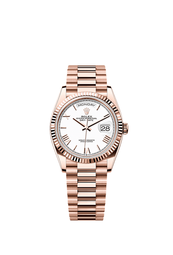 Rolex Day-Date 36 - Rosegoud - Wit wijzerplaat (128235)