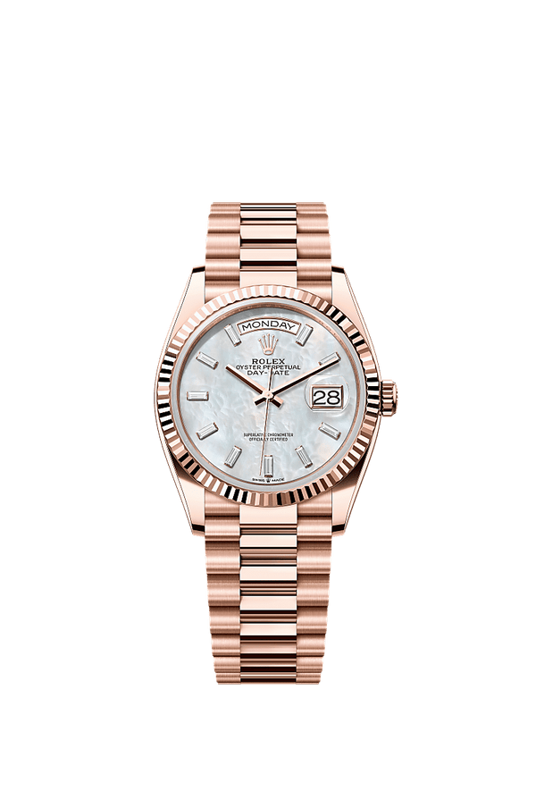 Rolex Day-Date 36 - Rosegoud - Wit wijzerplaat (128235)