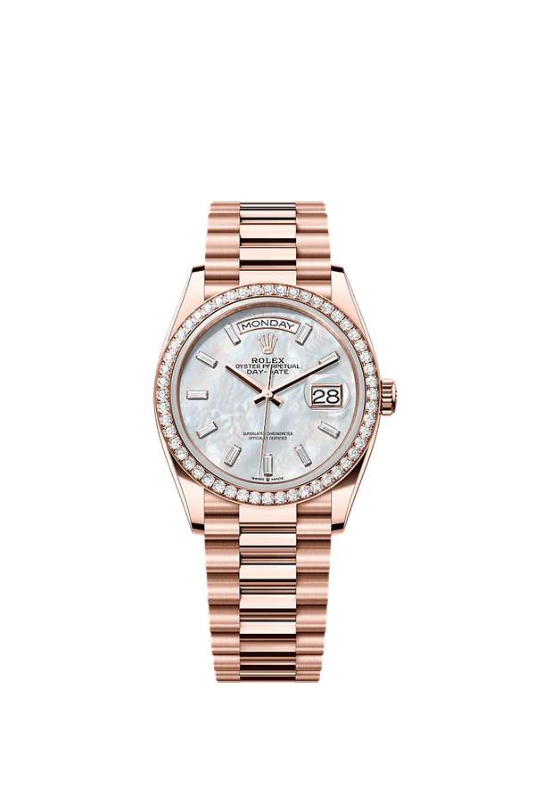 Rolex Day-Date 36 - Rosegoud - Wit wijzerplaat (128345RBR)