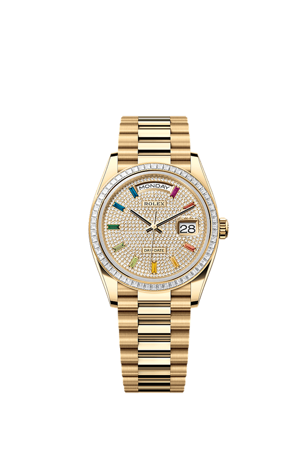 Rolex Day-Date 36 - Geelgoud - Diamant wijzerplaat (128398TBR)
