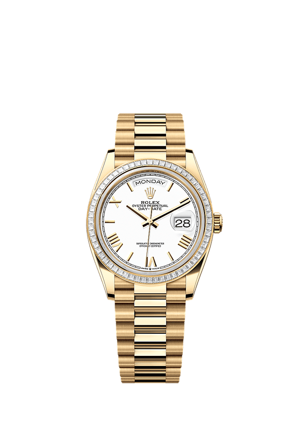 Rolex Day-Date 36 - Geelgoud - Wit wijzerplaat (128398TBR)