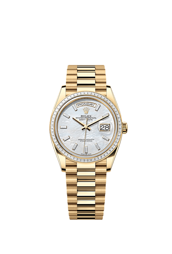 Rolex Day-Date 36 - Geelgoud - Wit wijzerplaat (128398TBR)