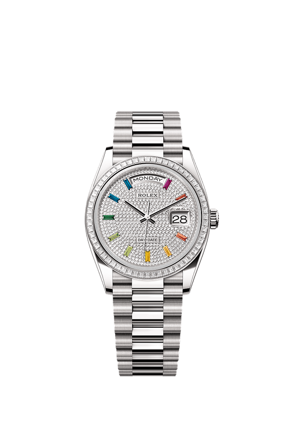 Rolex Day-Date 36 - Witgoud - Diamant wijzerplaat (128399TBR)