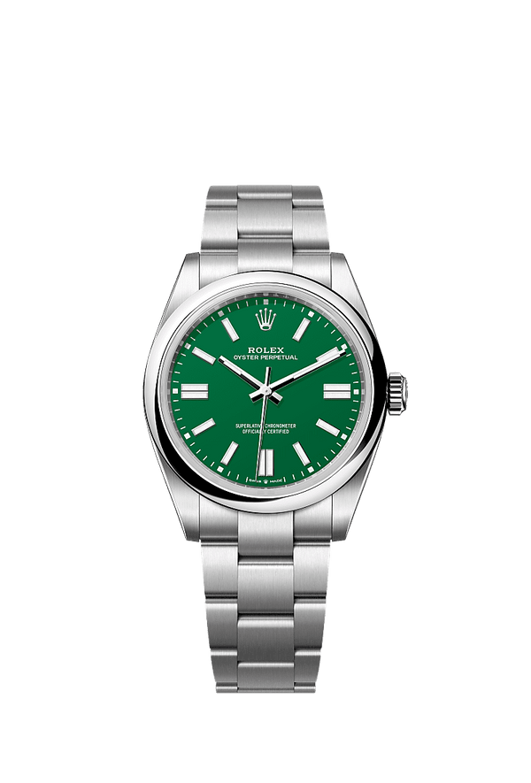 Rolex Oyster Perpetual 41 - Staal - Groen wijzerplaat (134300)