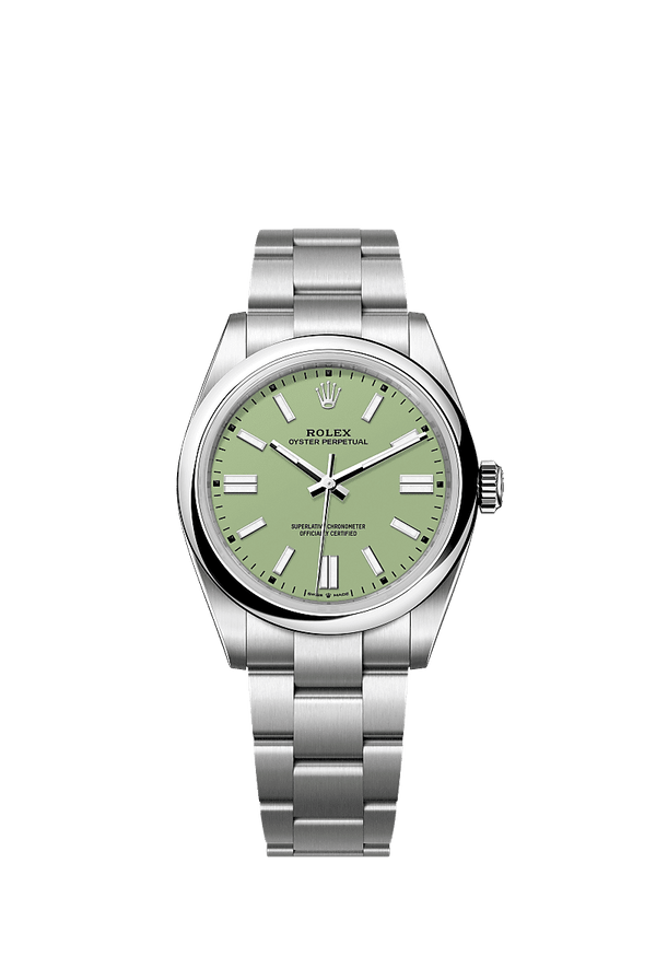 Rolex Oyster Perpetual 41 - Staal - Pistachio wijzerplaat (134300)