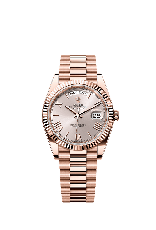 Rolex Day-Date 40 - Rosegoud - Grijs wijzerplaat (228235)