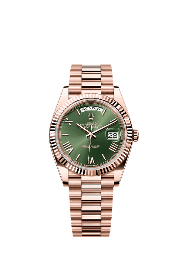 Rolex Day-Date 40 - Rosegoud - Groen wijzerplaat (228235)