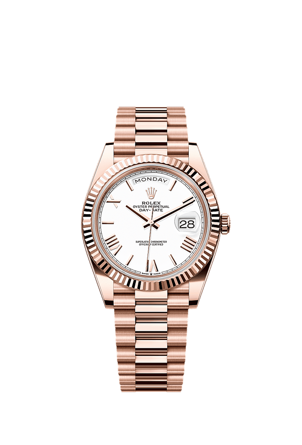 Rolex Day-Date 40 - Rosegoud - Wit wijzerplaat (228235)