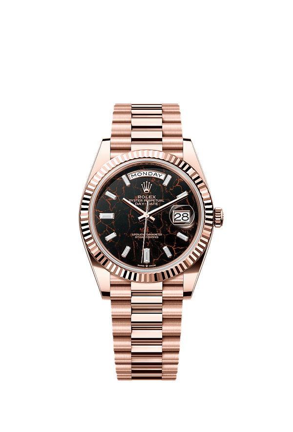Rolex Day-Date 40 - Rosegoud - Zwart wijzerplaat (228235)