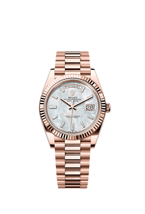 Rolex Day-Date 40 - Rosegoud - Wit wijzerplaat (228235)