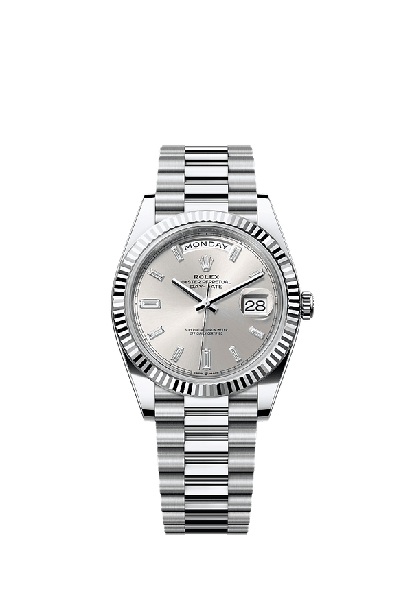 Rolex Day-Date 40 - Platinum - Zilver wijzerplaat (228236)
