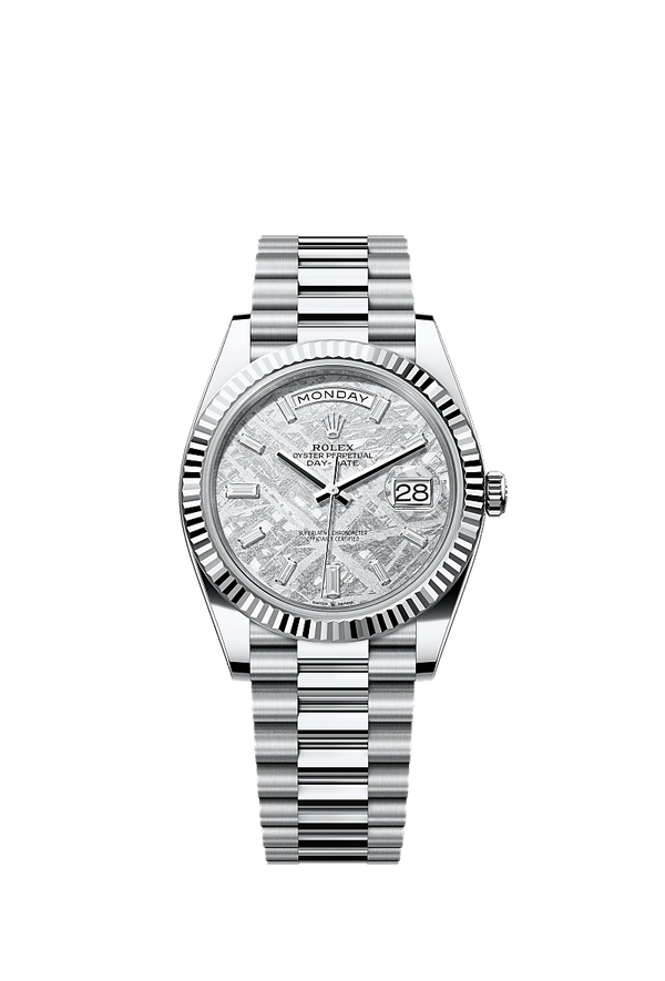 Rolex Day-Date 40 - Platinum - Zilver wijzerplaat (228236)