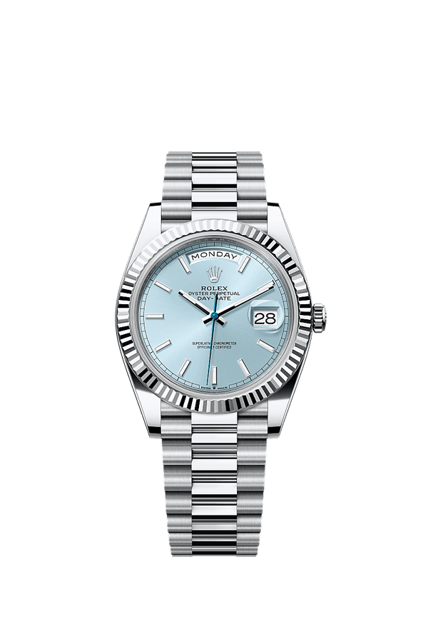 Rolex Day-Date 40 - Platinum - Blauw wijzerplaat (228236)