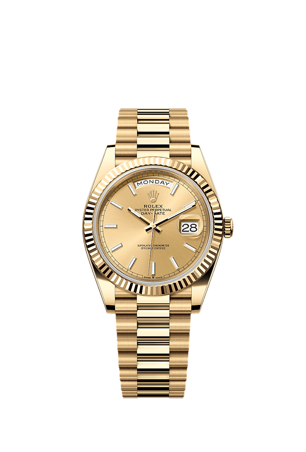 Rolex Day-Date 40 - Geelgoud - Champagne wijzerplaat (228238)