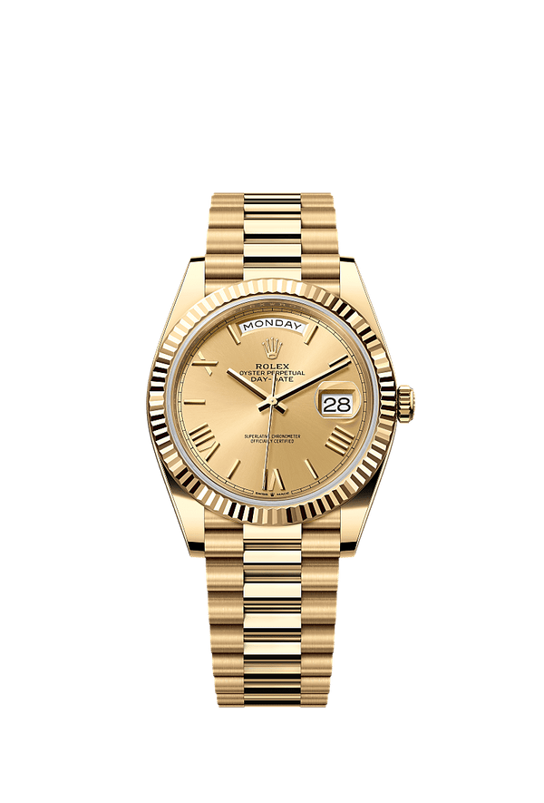 Rolex Day-Date 40 - Geelgoud - Champagne wijzerplaat (228238)