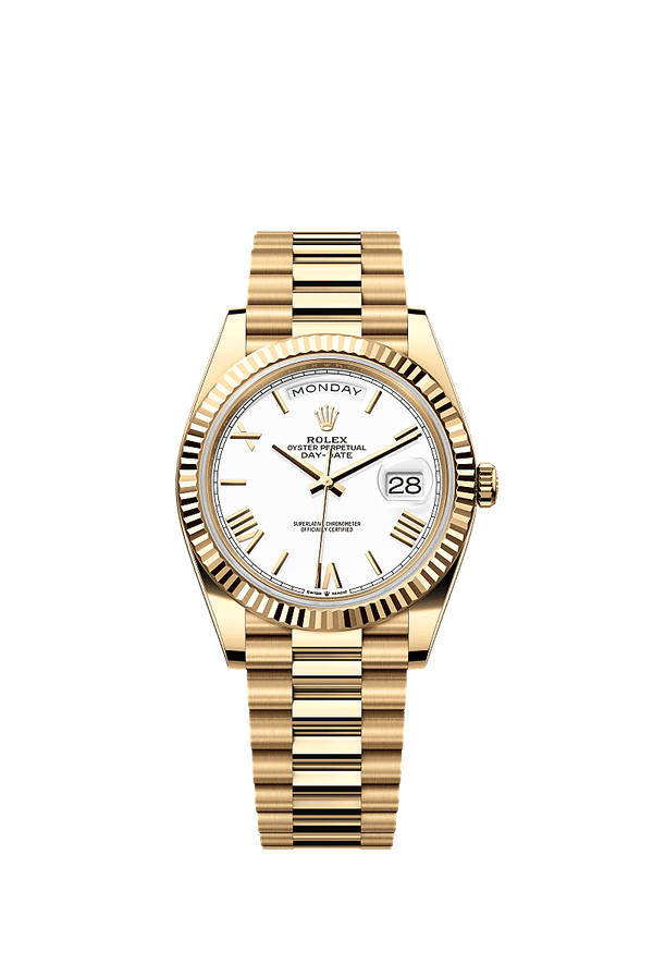 Rolex Day-Date 40 - Geelgoud - Wit wijzerplaat (228238)