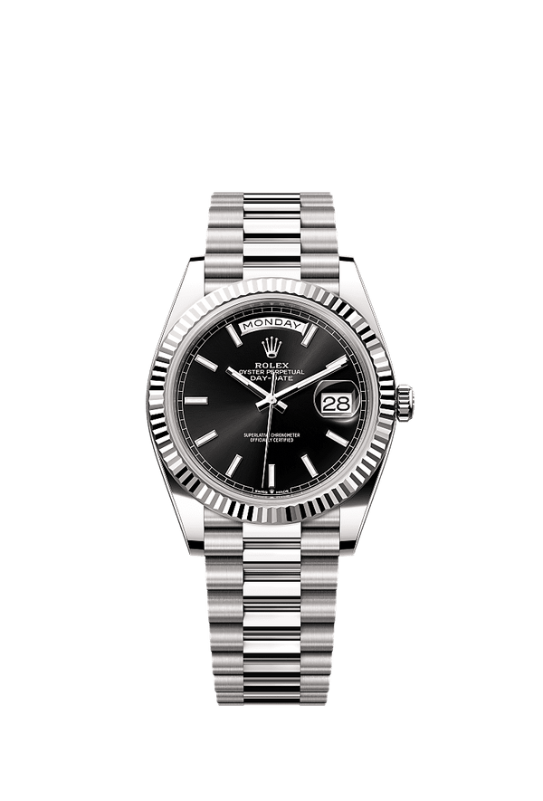 Rolex Day-Date 40 - Witgoud - Zwart wijzerplaat (228239)