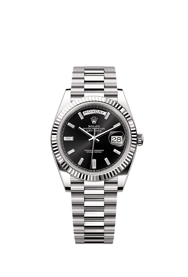 Rolex Day-Date 40 - Witgoud - Zwart wijzerplaat (228239)