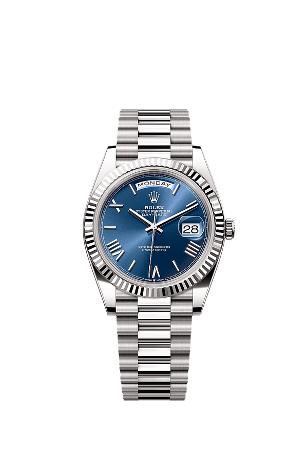 Rolex Day-Date 40 - Witgoud - Blauw wijzerplaat (228239)
