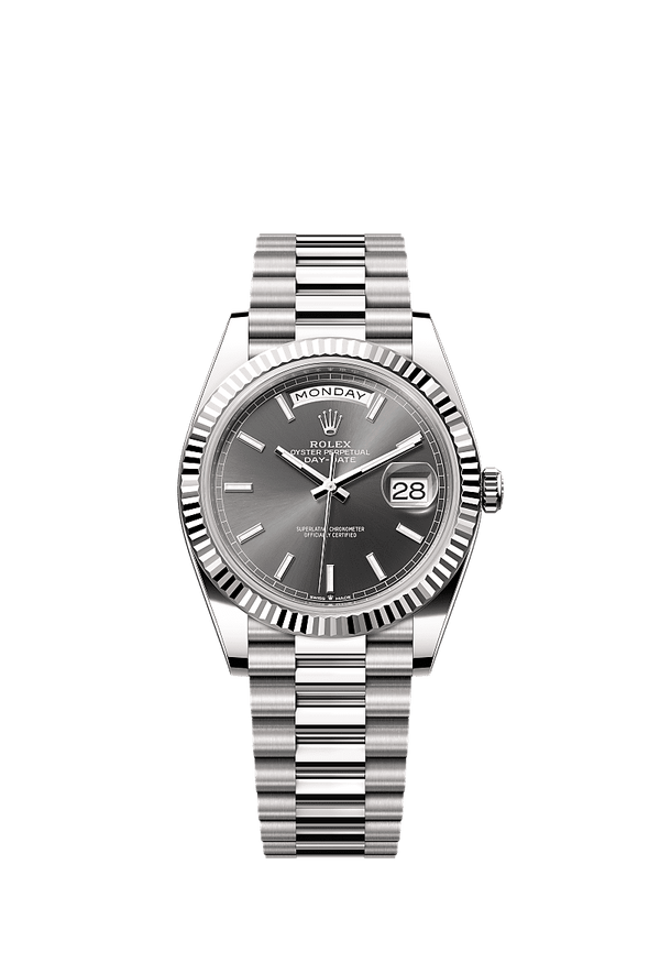 Rolex Day-Date 40 - Witgoud - Grijs wijzerplaat (228239)