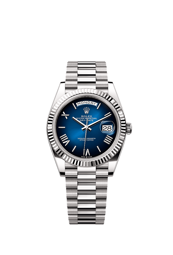Rolex Day-Date 40 - Witgoud - Blauw wijzerplaat (228239)