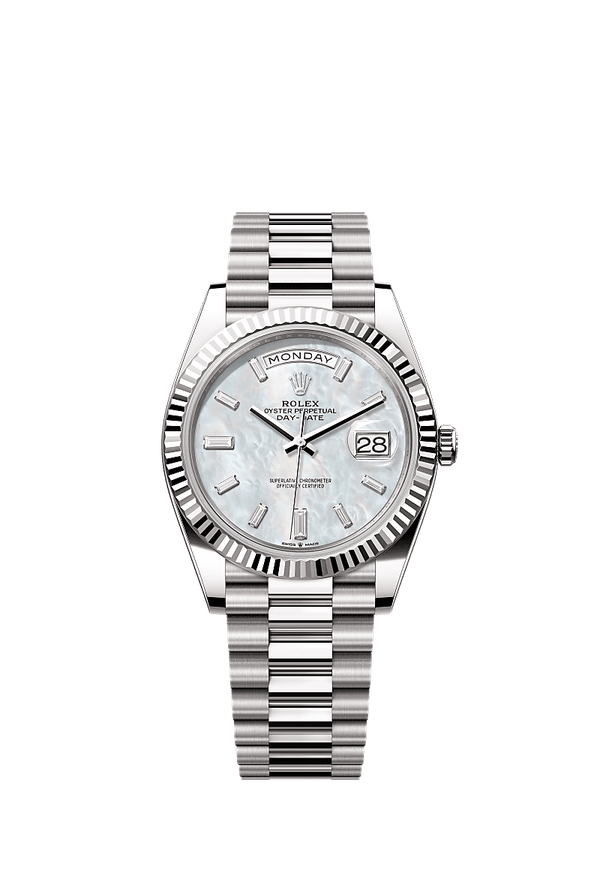 Rolex Day-Date 40 - Witgoud - Wit wijzerplaat (228239)