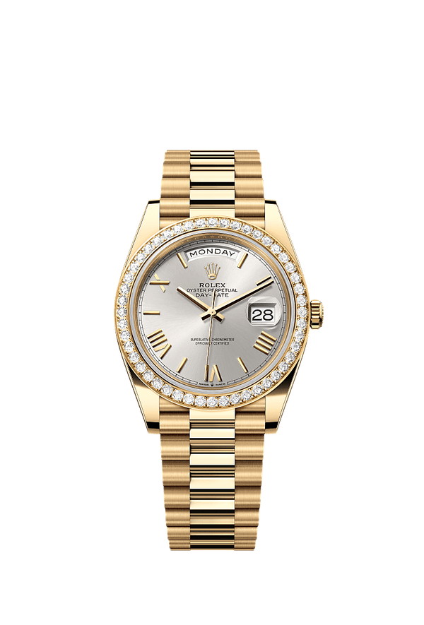 Rolex Day-Date 40 - Geelgoud - Zilver wijzerplaat (228348RBR)