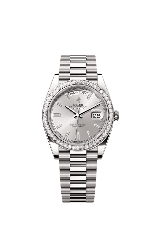 Rolex Day-Date 40 - Witgoud - Zilver wijzerplaat (228349RBR)
