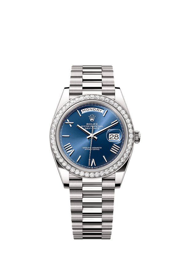 Rolex Day-Date 40 - Witgoud - Blauw wijzerplaat (228349RBR)