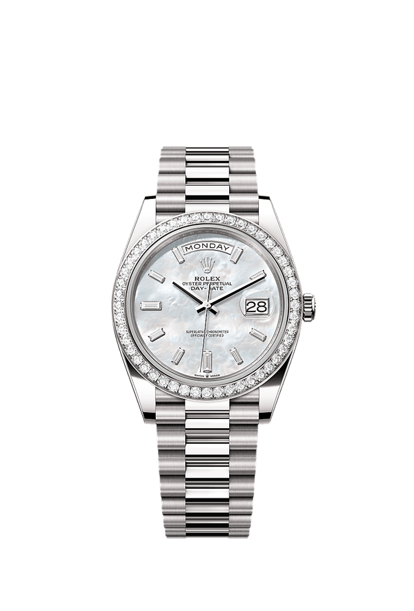 Rolex Day-Date 40 - Witgoud - Wit wijzerplaat (228349RBR)