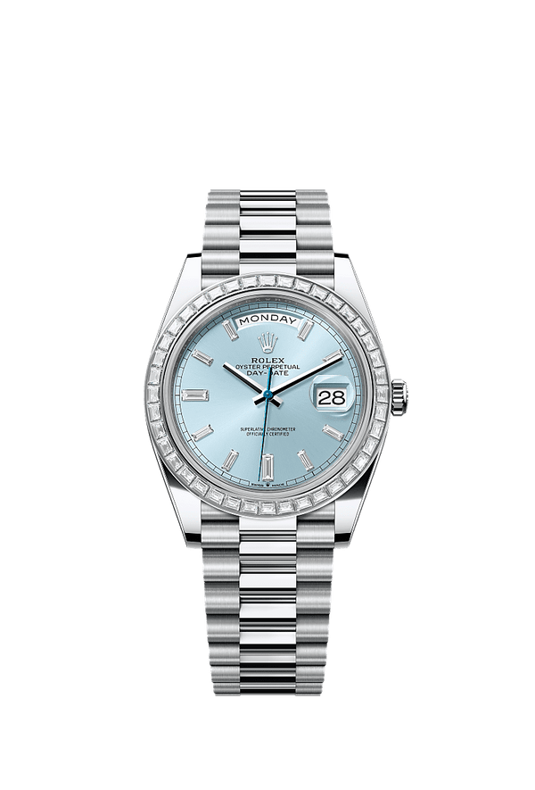 Rolex Day-Date 40 - Platinum - Blauw wijzerplaat (228396TBR)