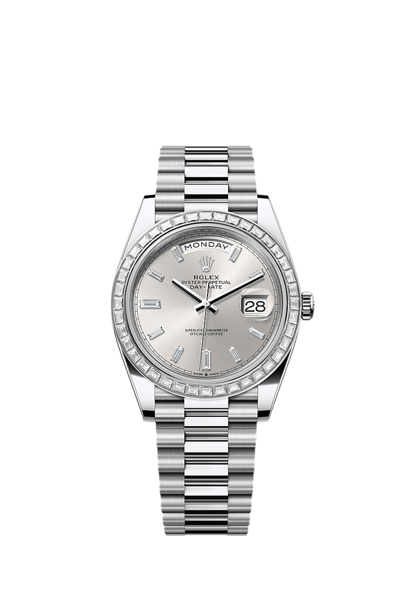 Rolex Day-Date 40 - Platinum - Zilver wijzerplaat (228396TBR)
