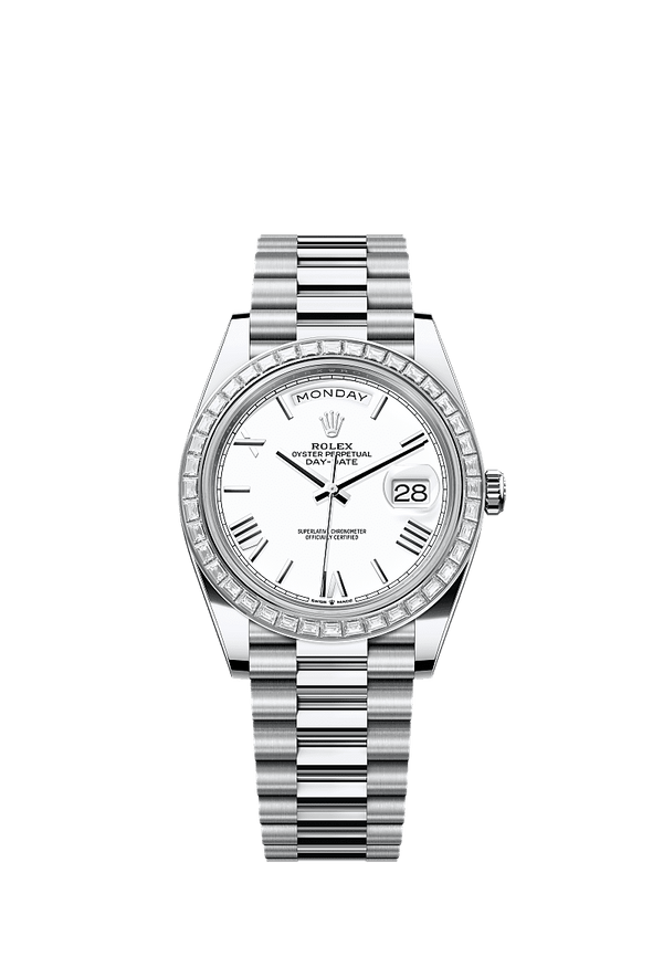 Rolex Day-Date 40 - Platinum - Zilver wijzerplaat (228396TBR)