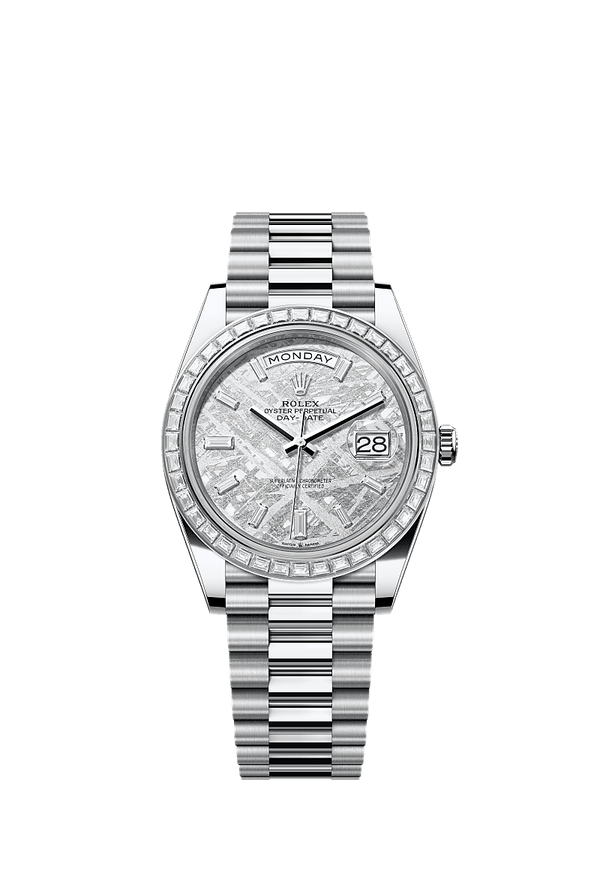 Rolex Day-Date 40 - Platinum - Zilver wijzerplaat (228396TBR)