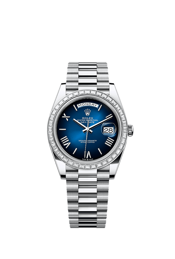 Rolex Day-Date 40 - Platinum - Blauw wijzerplaat (228396TBR)