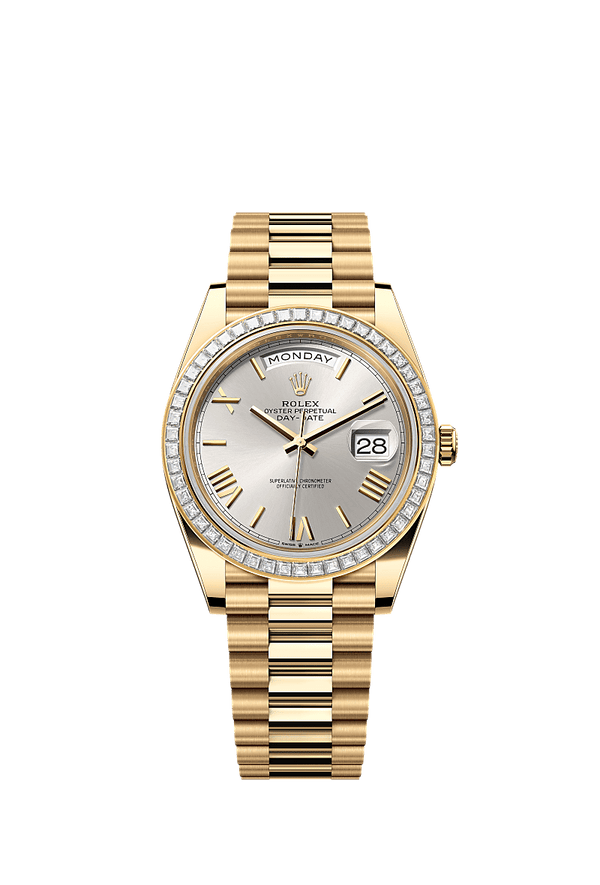 Rolex Day-Date 40 - Geelgoud - Zilver wijzerplaat (228398TBR)