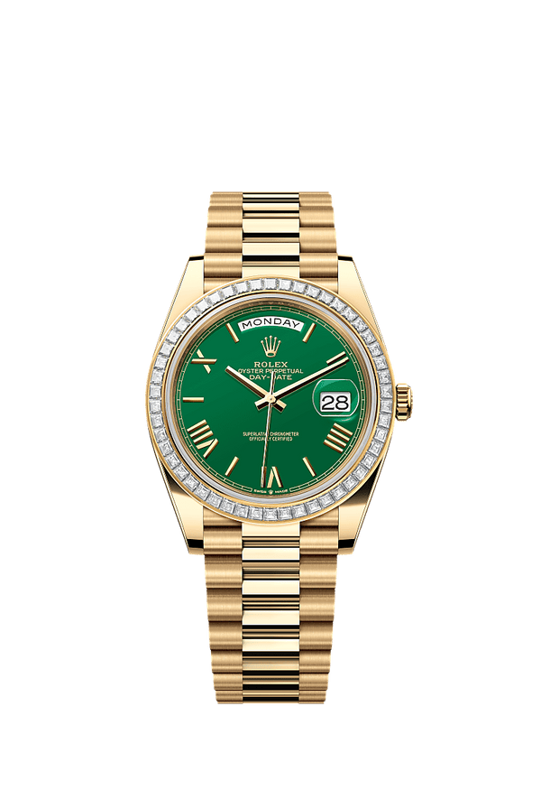 Rolex Day-Date 40 - Geelgoud - Groen wijzerplaat (228398TBR)