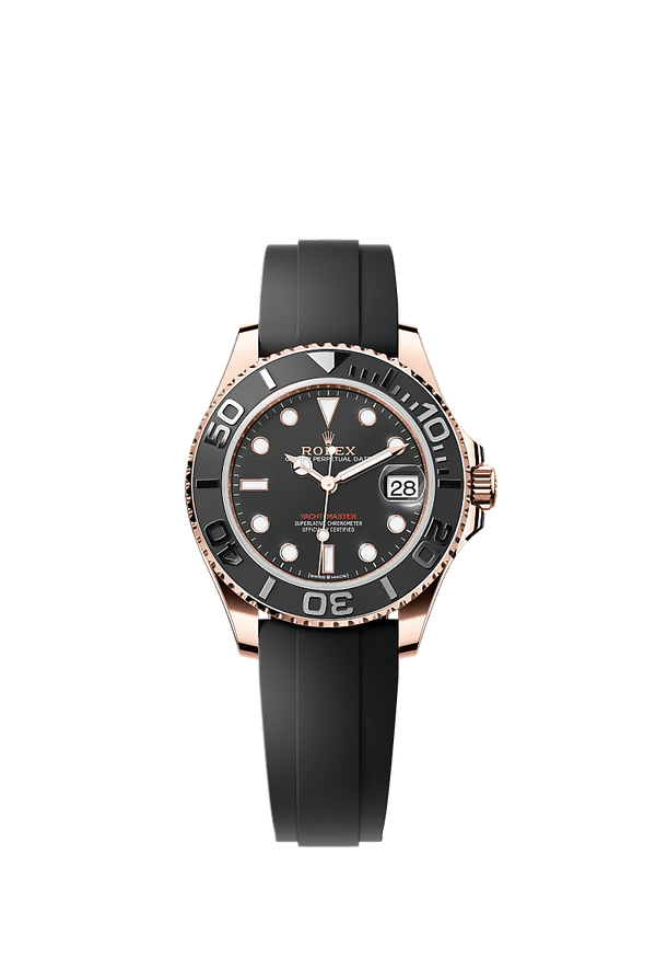 Rolex Yacht-Master 37 - Rosegoud - Zwart wijzerplaat (268655)