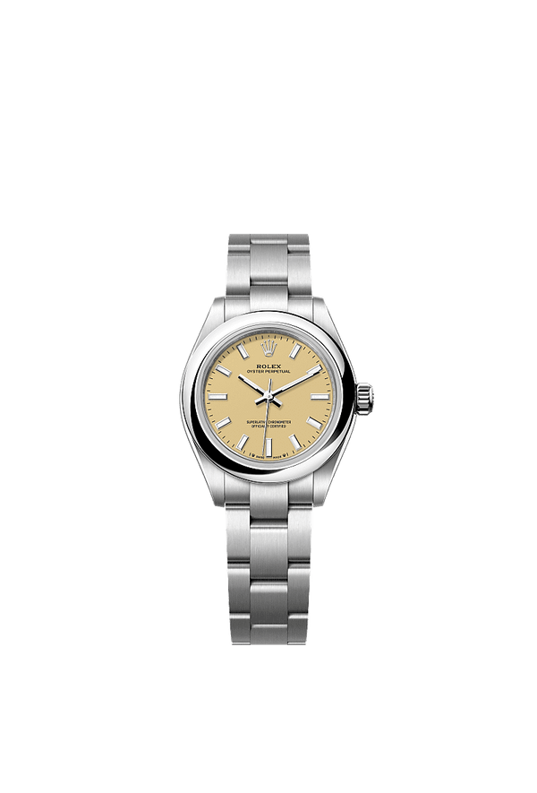 Rolex Oyster Perpetual 28 - Staal - Beige wijzerplaat (276200)
