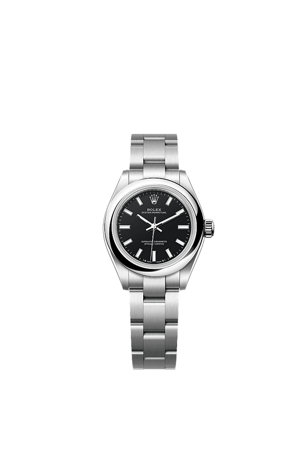 Rolex Oyster Perpetual 28 - Staal - Zwart wijzerplaat (276200)