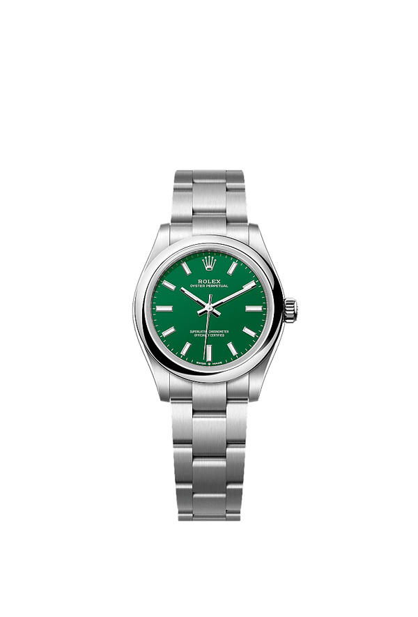 Rolex Oyster Perpetual 31 - Staal - Groen wijzerplaat (277200)