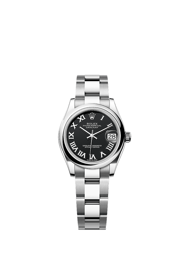 Rolex Datejust 31 - Staal - Zwart wijzerplaat (278240)