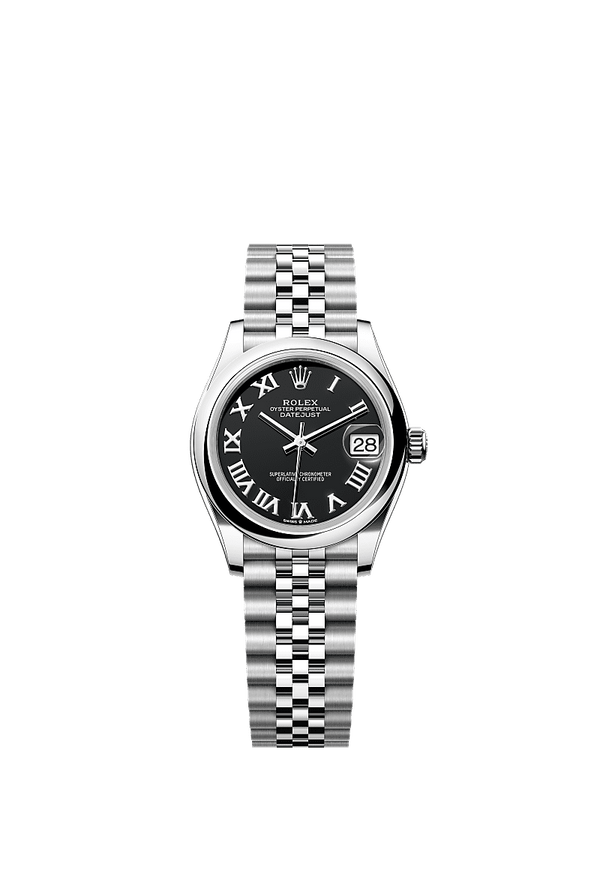 Rolex Datejust 31 - Staal - Zwart wijzerplaat (278240)