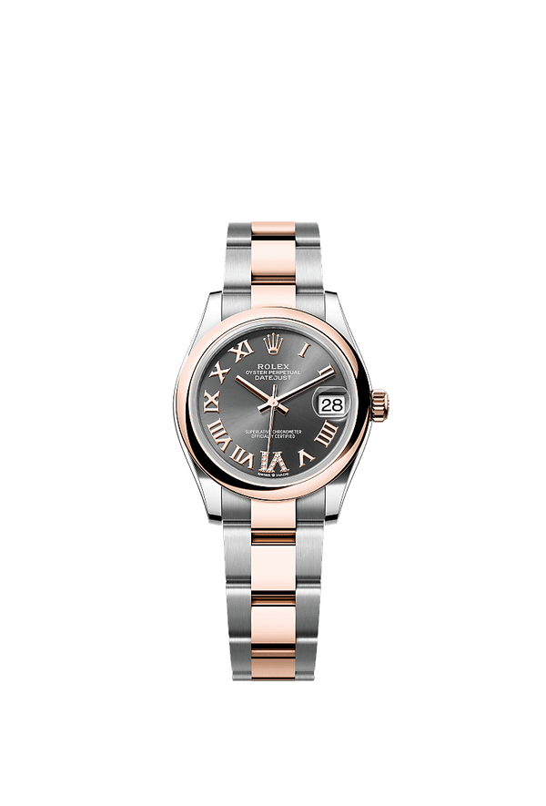 Rolex Datejust 31 - Staal / Rosegoud - Grijs wijzerplaat (278241)
