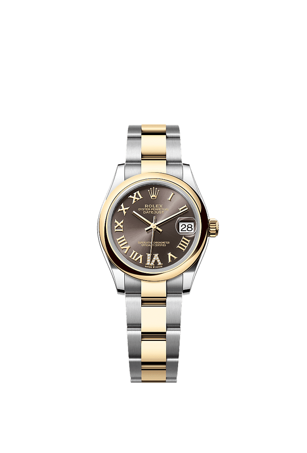 Rolex Datejust 31 - Staal / Geelgoud - Grijs wijzerplaat (278243)